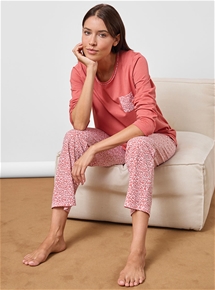 Cotton Printed Bottom PJ Set