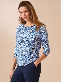 Cotton Blend Printed Jumper