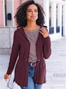 Relaxed Open Front Cardigan
